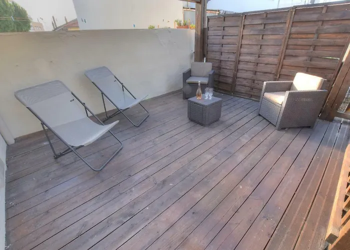 2p Avec Grande Terrasse, Situation Idéale / Vieille Appartamento